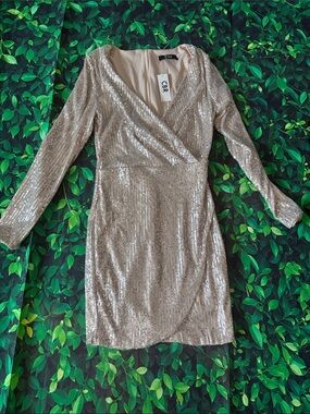 cbr sequin dress NWT CBR EMERALD HUNTER GREEN SEQUIN MINI DRESS LARGE
